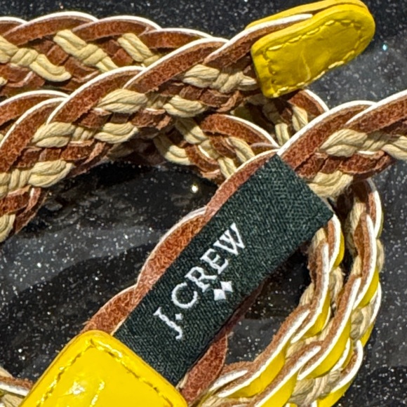 J. Crew Yellow and Tan Braided Belt - Picture 2 of 8